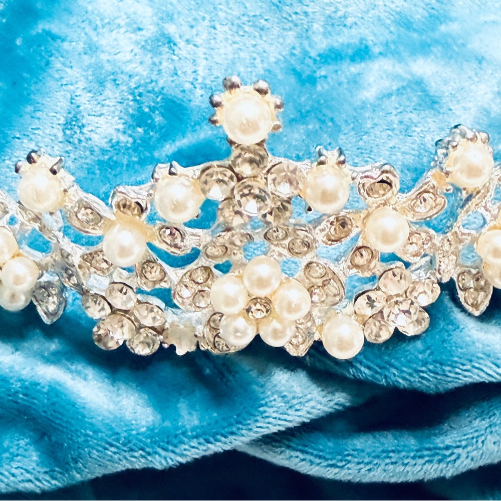 Bridal Pearl and Crystal Tiara